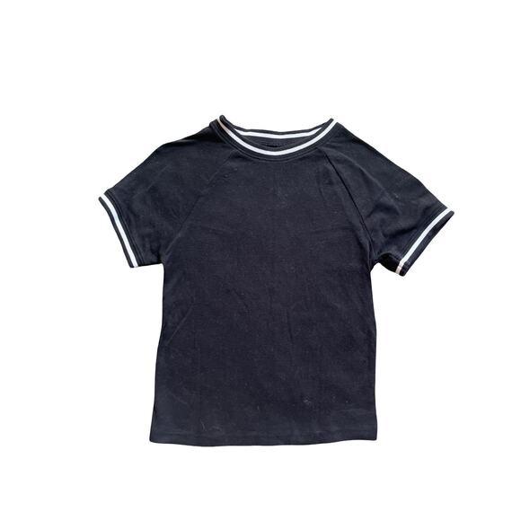 Levi’s Women’s Cropped Basic Black Round T SM - Picture 1 of 5